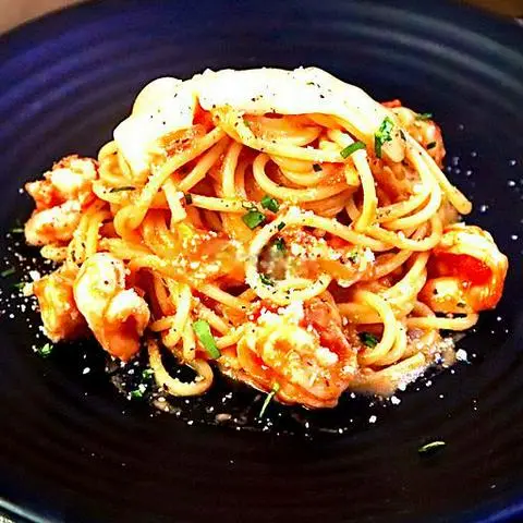 Hình ảnh Spaghetti creamy tomato seafood (MUST TRY)