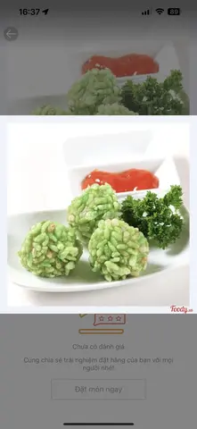 Hình ảnh Chả cá tẩm cốm xanh
