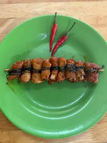 Hình ảnh thịt lụi chay thêm 