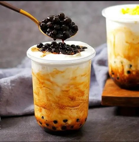 Hình ảnh Sữa Tươi Trân Châu Đường Đen Kem Cheese