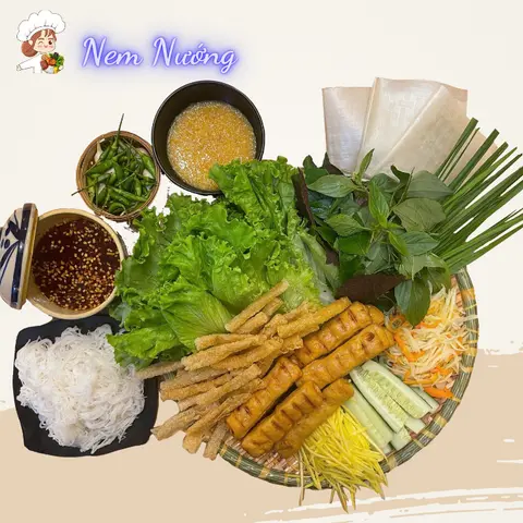 Hình ảnh Mẹt Nem Nướng Nha Trang (1 Người + Bún)