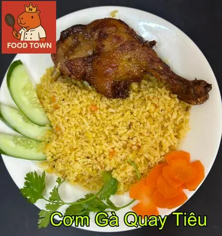 Hình ảnh Cơm đùi gà quay tiêu