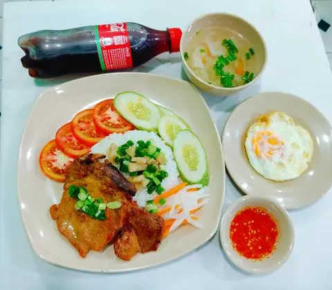 Hình ảnh Combo 1 sườn trứng - 1 coca