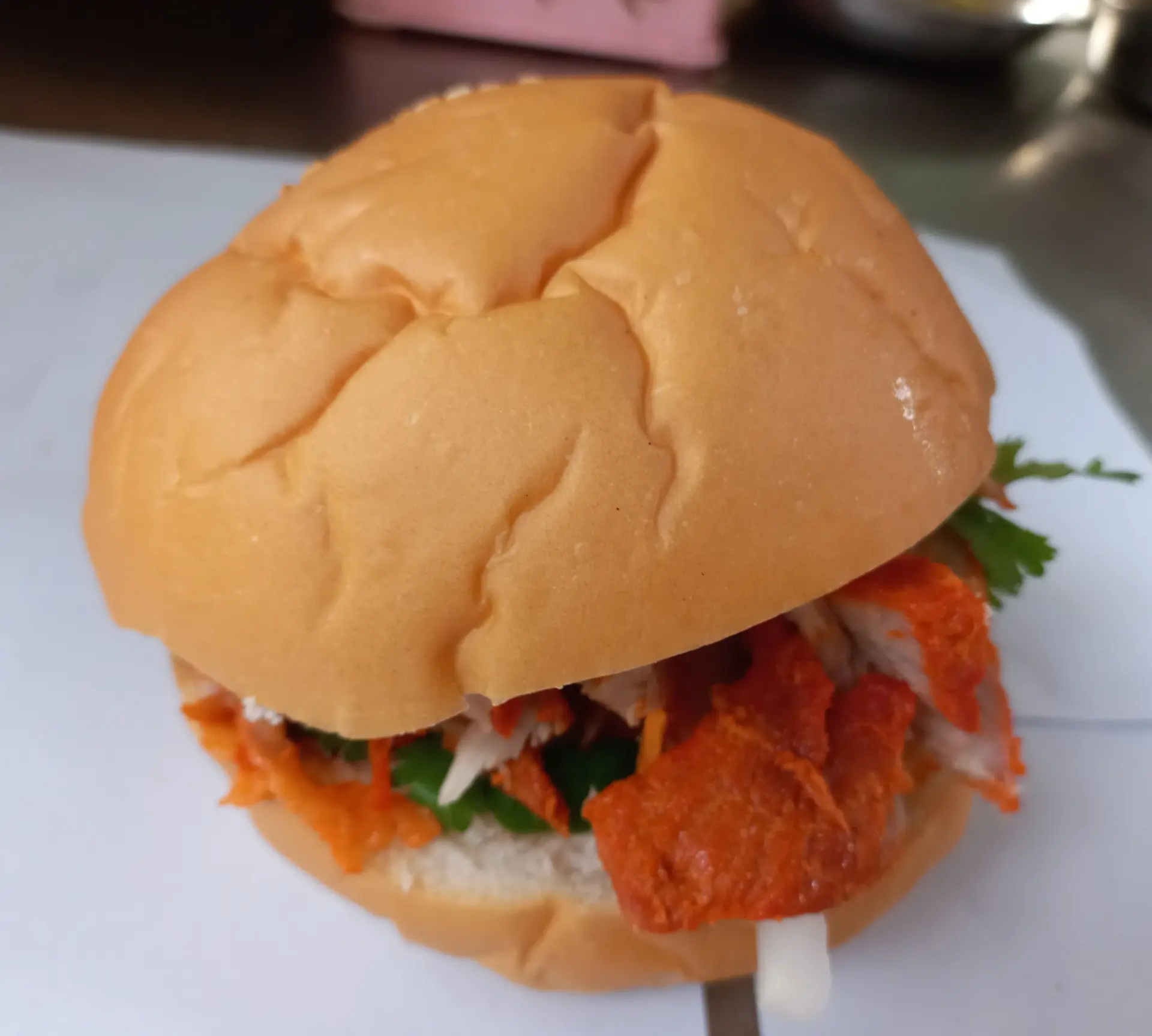 Hình ảnh Hamburger xá xíu