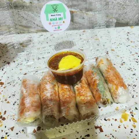 Hình ảnh Bánh tráng cuốn sẵn (HỘP 6cuốn) chấm sốt bơ me CÓ ĐƠN SHOP MỚI CUỐN SHIPPER VUI LÒNG ĐỢI