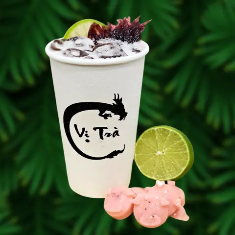 Hình ảnh Trà vải hibiscus (trà vải atiso đỏ)