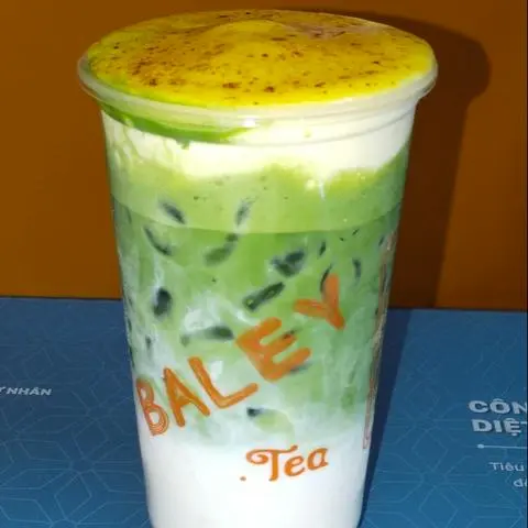 Hình ảnh Matcha latte kem trứng nướng 