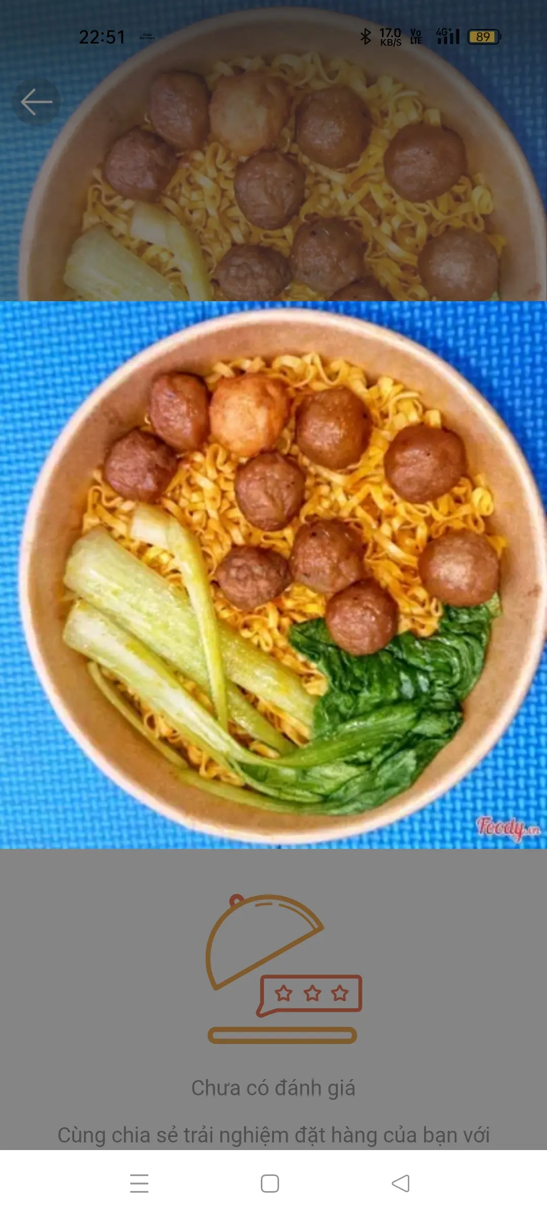 Hình ảnh Mì trộn mắm tỏi tôm viên