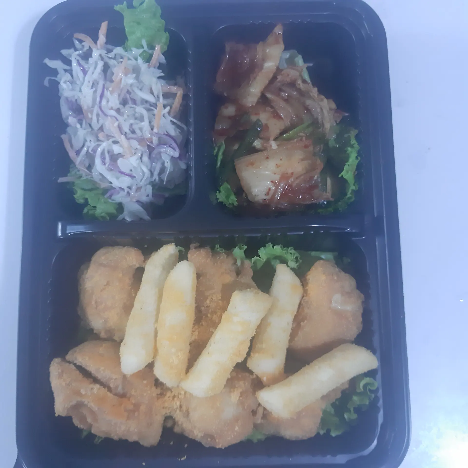 Hình ảnh Gà Viên + Bánh Gạo Lắc Phô Mai 