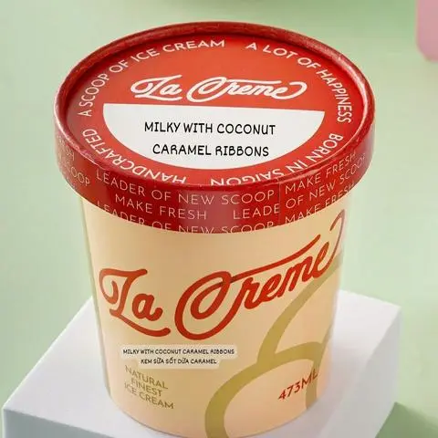 Hình ảnh Kem Sữa Sốt Dừa Caramel - Hộp 473ml