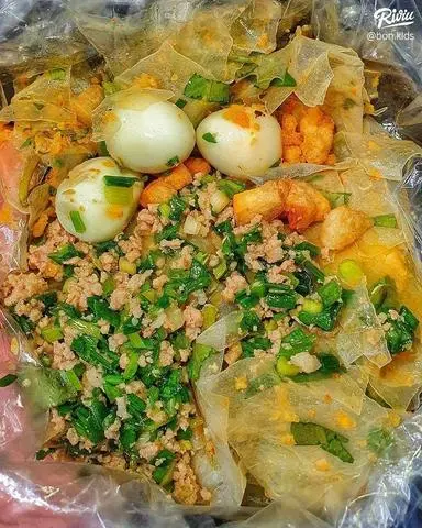 Hình ảnh Bánh tráng trộn tóp mỡ thịt bằm?️