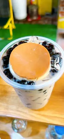 Hình ảnh trà sữa flan
