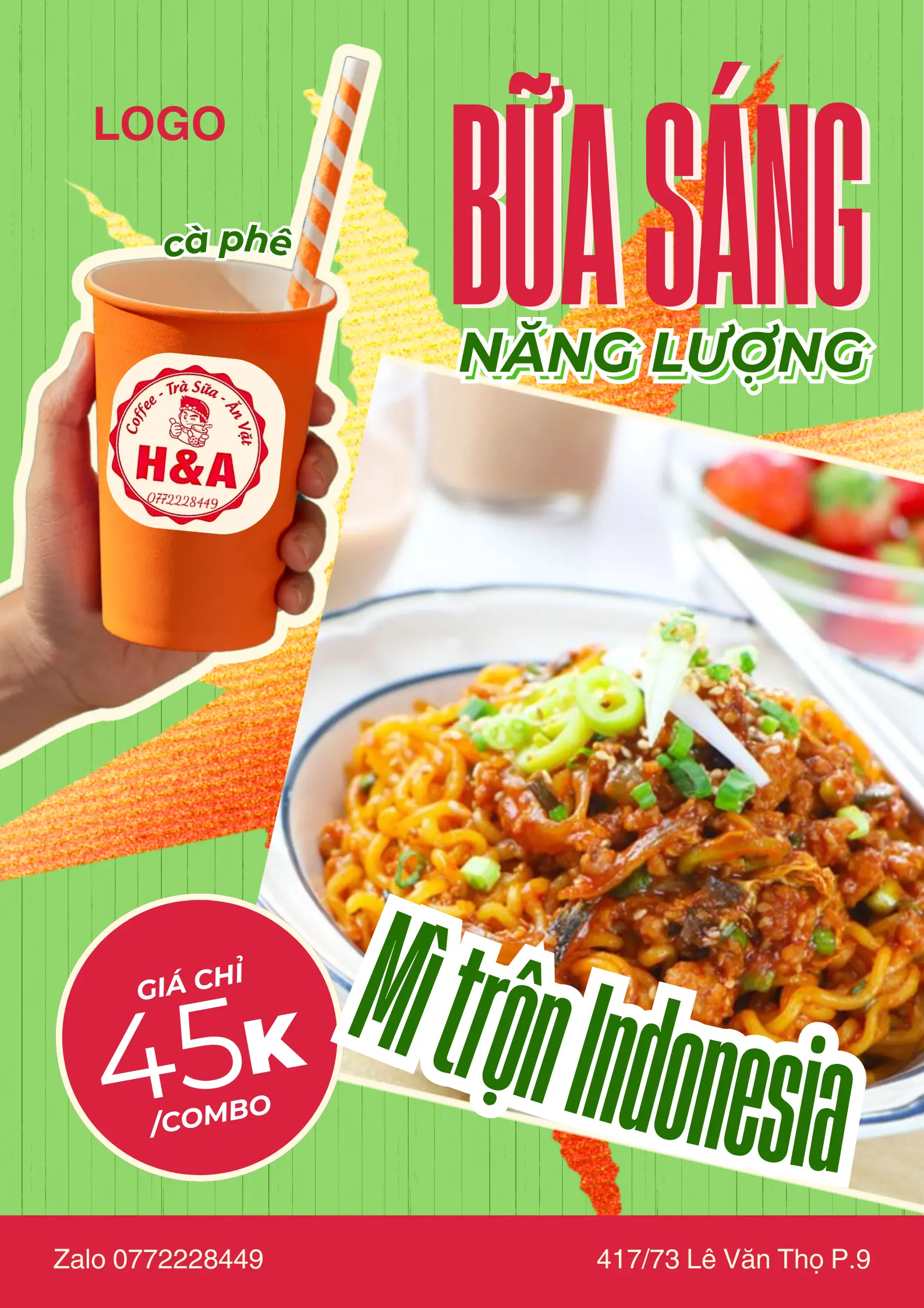 Hình ảnh MÌ TRỘN trứng béo coffee 