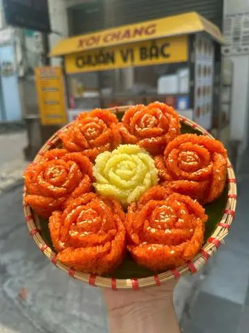Hình ảnh Mẹt xôi hoa hồng