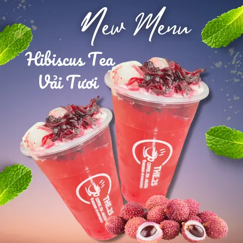 Hình ảnh Trà Hibiscus Vải - ly 700ml - size L
