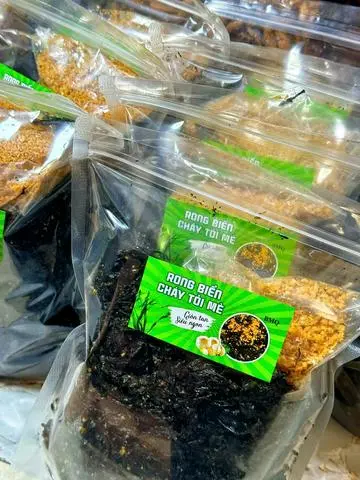 Hình ảnh Rong Biển Cháy Tỏi Mè 500g