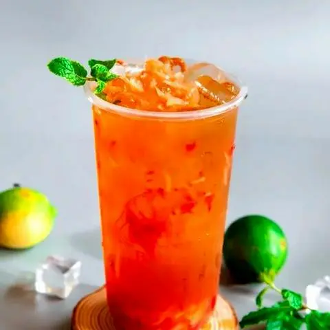 Hình ảnh Trà Bưởi Dâu Tây