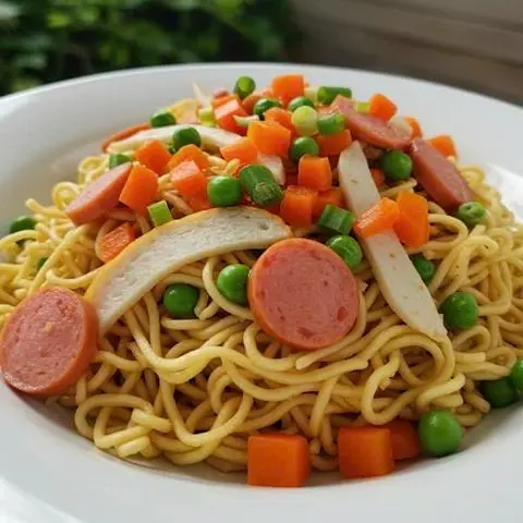 Hình ảnh Mì trộn Chả Cá Sợi + Thanh Cua