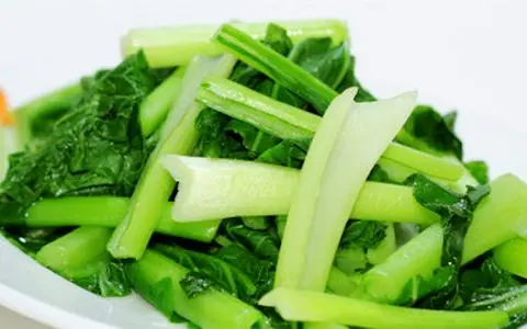 Hình ảnh cải ngọt luộc 