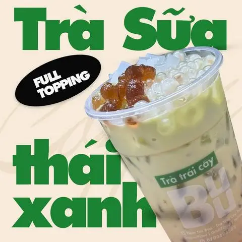 Hình ảnh Trà Sữa Thái Xanh ( Chưa bao gồm Topping)