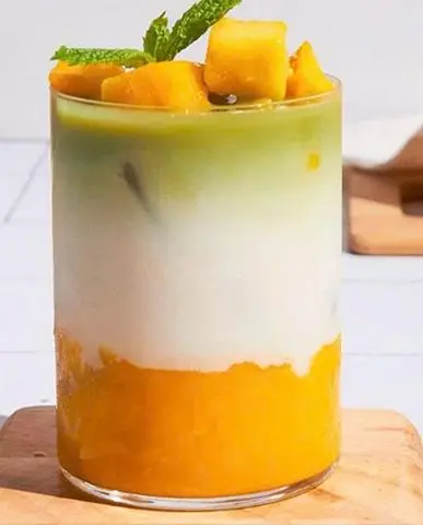 Hình ảnh Matcha latte xoài
