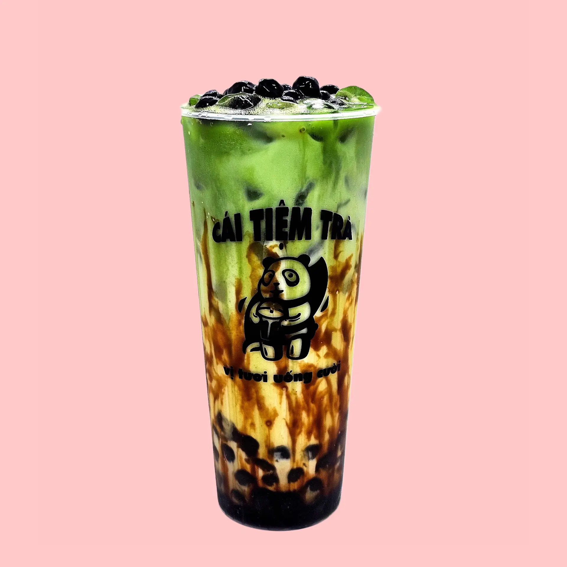 Hình ảnh Matcha Sữa Tươi Trân Châu Đường Đen - L