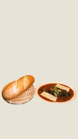 Hình ảnh Bánh mì cá hồi thịt bằm