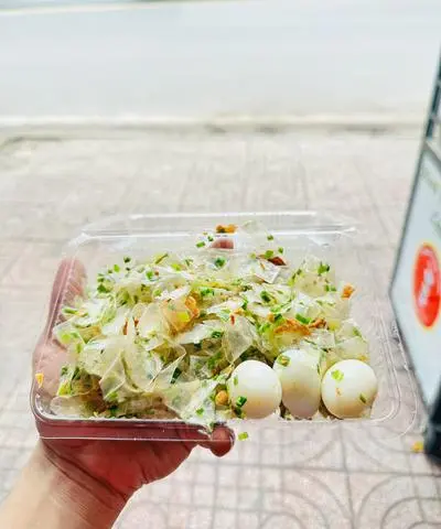 Hình ảnh Bánh Tráng Trộn Mỡ Hành