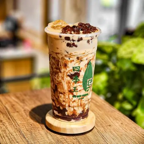 Hình ảnh Trà Sữa Đậu Đỏ Tứ Quý Vương