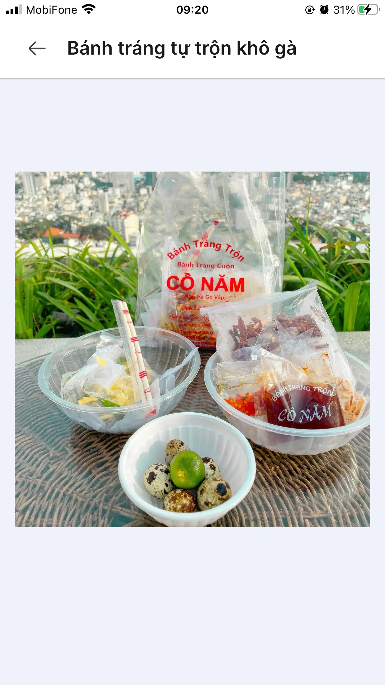 Hình ảnh bánh tráng tự trộn khô bò 