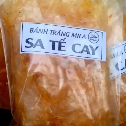 Hình ảnh Bánh tráng sa tế cay