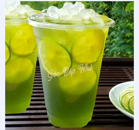 Hình ảnh Trà Chanh Thái Lan Xanh Thạch Trân Châu