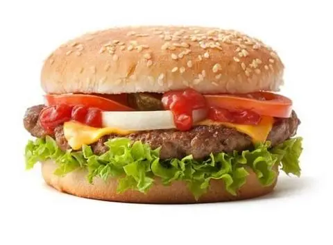 Hình ảnh Hamburger Bò Phô Mai - 1 Ly Trà Sữa (size M)