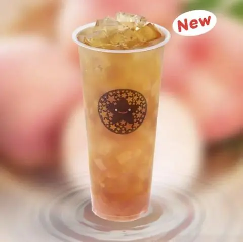 Hình ảnh Trà Xanh Đào Quế Hoa