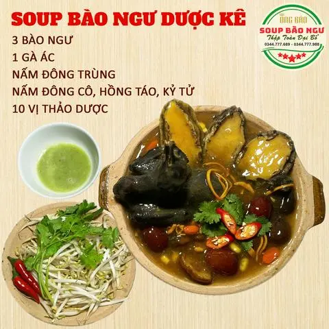 Hình ảnh Soup Bào Ngư Dược Kê