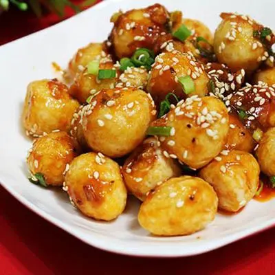 Hình ảnh TRỨNG CÚC CHIÊN XÀO ME
