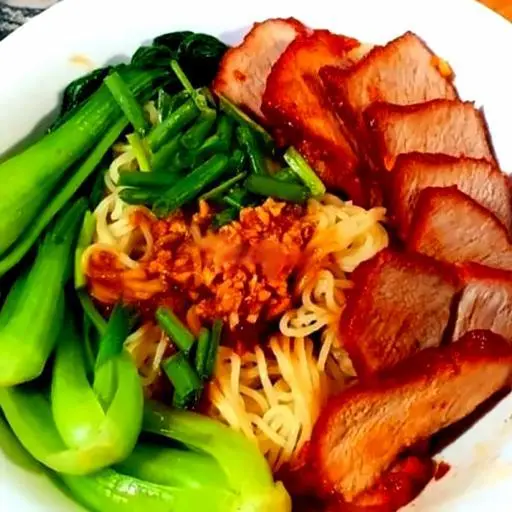Hình ảnh Mì Trộn Xá Xíu