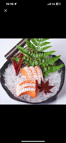 Hình ảnh harasu sashimi(Bụng cá hồi sống)
