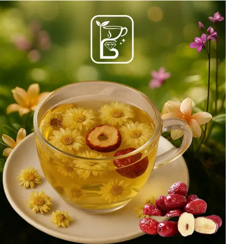 Hình ảnh Trà hoa cúc táo đỏ
