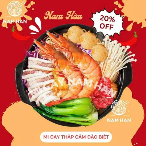 Hình ảnh Mì cay thập cẩm đặc biệt Nam Hàn