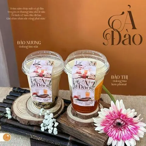 Hình ảnh Đào thị - oolong đào kem phô mai