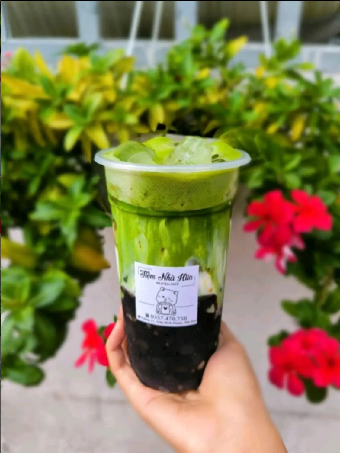 Hình ảnh [NEW] Sữa tươi trân châu đường đen Matcha (đã gồm thuế)  