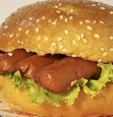 Hình ảnh Hamburger xúc xích