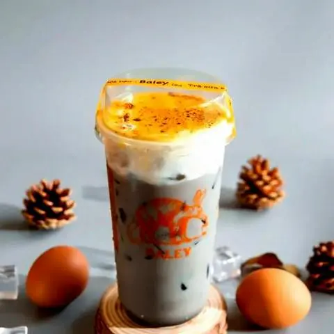 Hình ảnh Trà Sữa Mun Kem Trứng Nướng