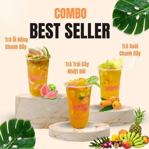 Hình ảnh Combo Best Seller (Trà Trái Cây Nhiệt Đới + Trà Ổi Hồng Chanh Dây + Trà Xoài Chanh Dây)