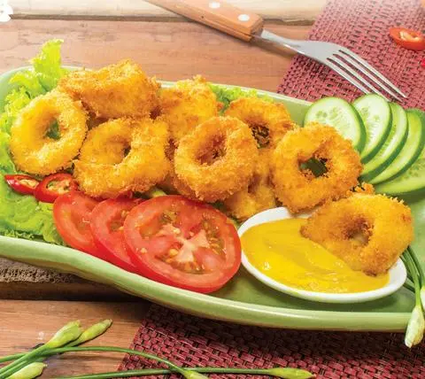 Hình ảnh Mực Vòng Tẩm Bột