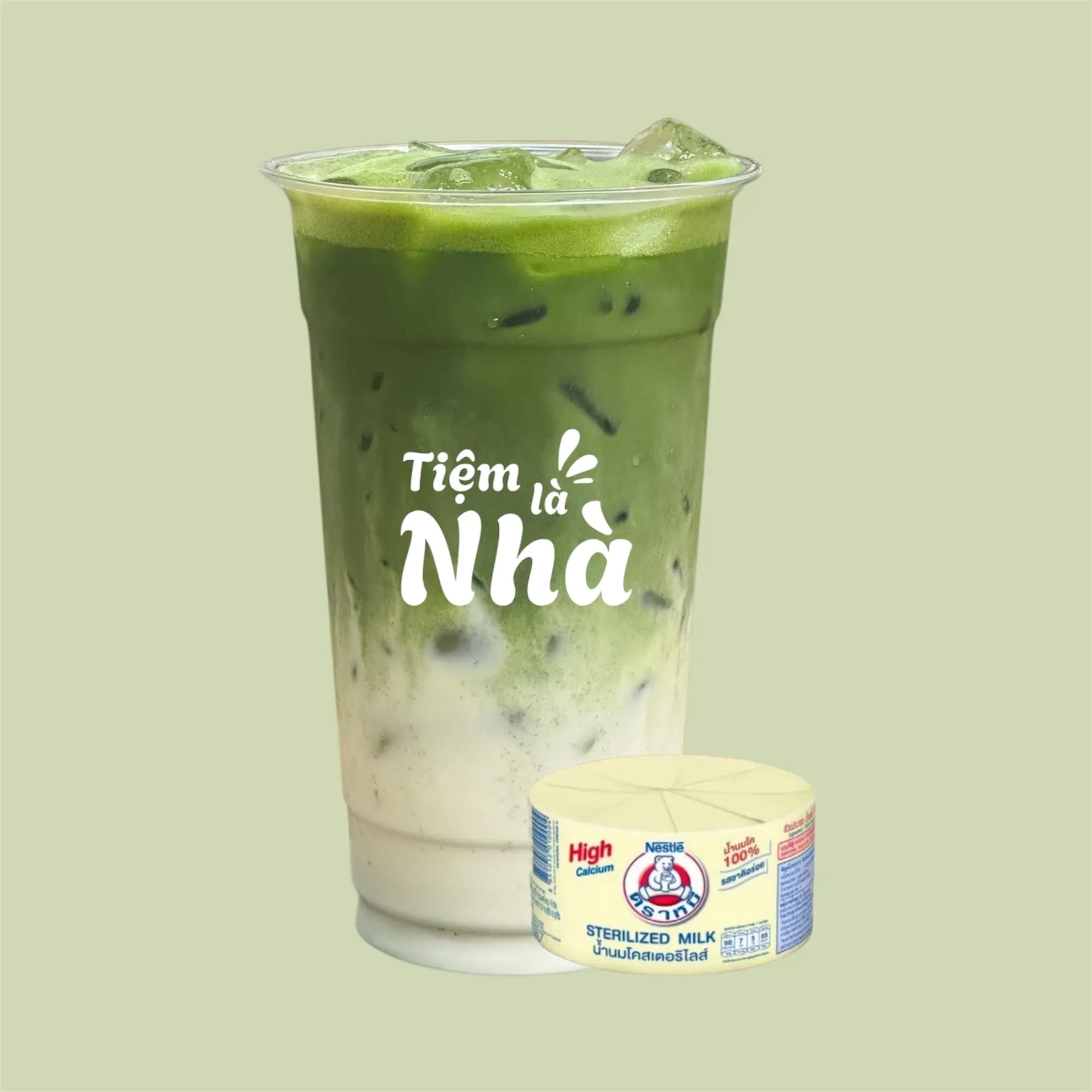Hình ảnh Matcha sữa gấu