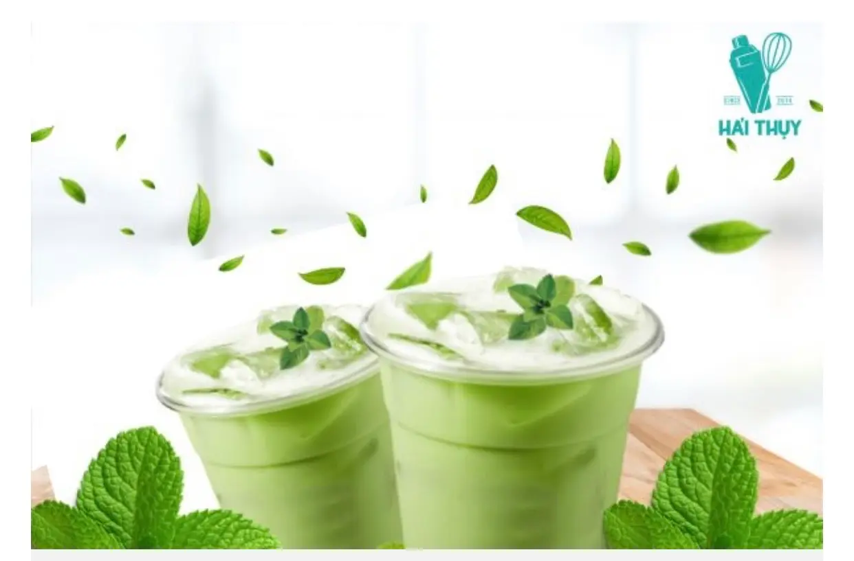 Hình ảnh latte bạc hà