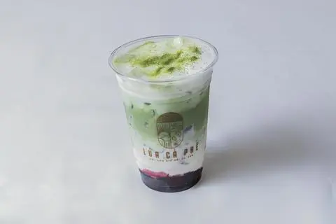 Hình ảnh Matcha việt quất latte