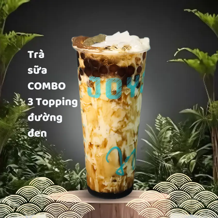 Hình ảnh Olong trà sữa topping 3 món size L